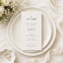 Minimalist Dress Code Enclosure Card