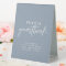 Minimalist Dusty Blue Modern Photo Guestbook