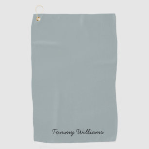 Minimalist Dusty Blue Professional Simple Golf Towel