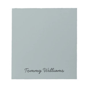 Minimalist Dusty Blue Professional Simple Notepad