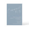 Minimalist Dusty Blue Script Engagement Party
