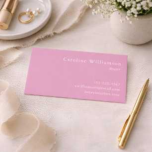 Minimalist Dusty Lavender Elegant Professional  Business Card