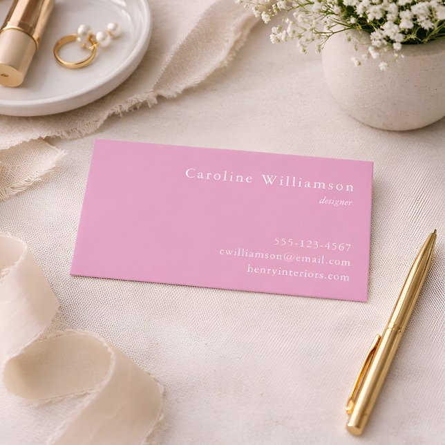 Minimalist Dusty Lavender Elegant Professional  Business Card (Creator Uploaded)