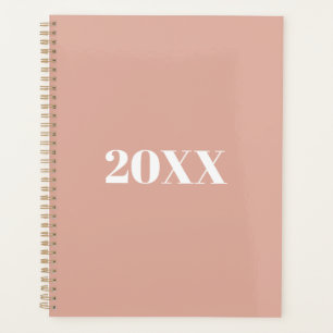 Minimalist dusty pink modern typography custom planner
