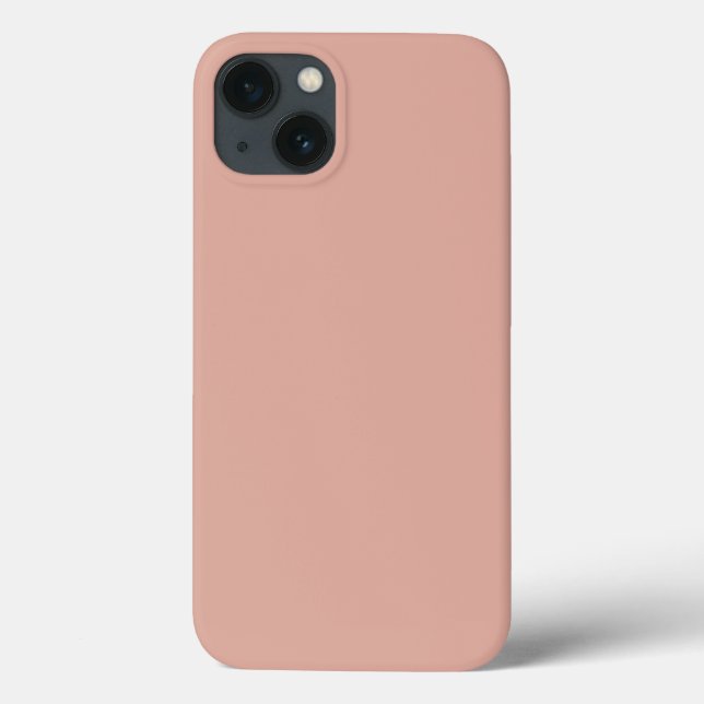 Minimalist Dusty Pink  Plain Solid Colour    Case-Mate iPhone Case (Back)