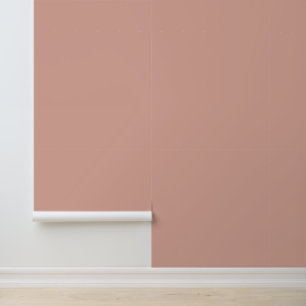 Minimalist dusty pink solid plain modern elegant wallpaper