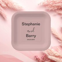 Minimalist Dusty Pink Wedding