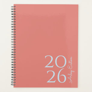 Minimalist Dusty Rose Custom Personal Monthly  Planner