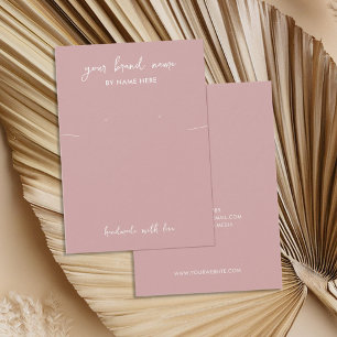 Minimalist Dusty Rose Jewellery Earring Display Ca