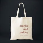 Minimalist Dusty Rose Retro Custom Welcome Wedding Tote Bag<br><div class="desc">Welcome your guests in style with this minimalist dusty rose tote bag,  featuring a retro-inspired design. Customisable with your wedding details,  this chic tote makes a perfect keepsake for your special day. It's a thoughtful way to show appreciation to your friends and family.</div>