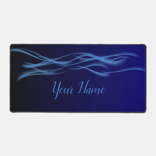Minimalist Dynamic Waves Abstract Flowing Desk Mat