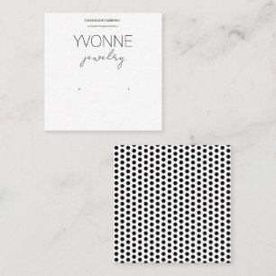 Minimalist Earring Display Business Card