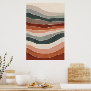 Minimalist Earth Tone Landscape Poster