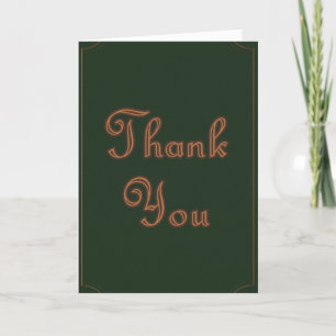 Minimalist Earth Tone Thank You Card