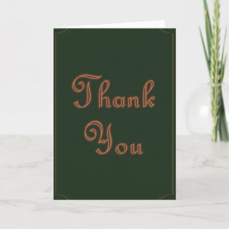 Minimalist Earth Tone Thank You Card