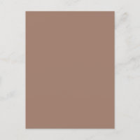 Minimalist Earthy Brown Postcard
