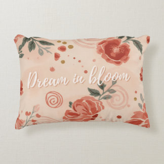 Minimalist Earthy Terracotta Floral Art Decorative Cushion