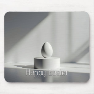 Minimalist Easter Egg on Modern Pedestal Mouse Mat