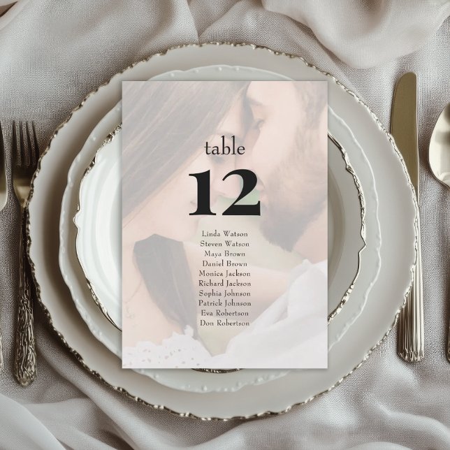 Minimalist Editorial Photo Wedding Seating Chart  (Creator Uploaded)