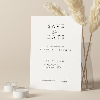 Minimalist Elegance Save the Date Invitation