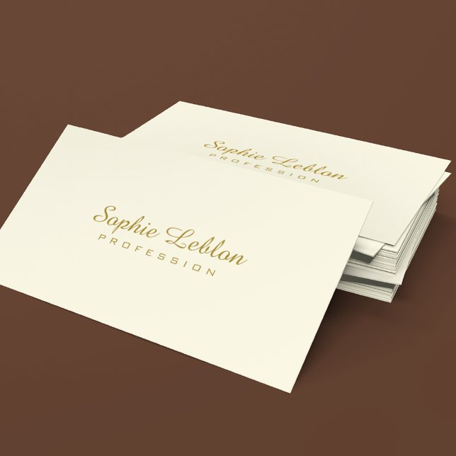 Minimalist Elegant Basic Simple Plain Business Card (Creator Uploaded)