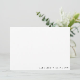 Minimalist Elegant Black Typography Personalised Card