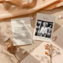 Minimalist Elegant Bridesmaid Photo Proposal Card