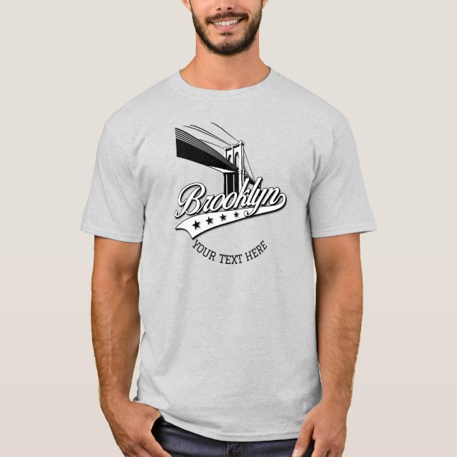 Minimalist Elegant Brooklyn Design Ash Shirt (Front)
