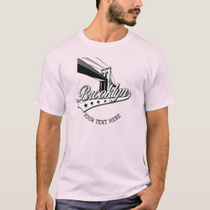 Minimalist Elegant Brooklyn Design Pale Pink Shirt