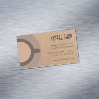 Minimalist Elegant Brown Coffee Shop