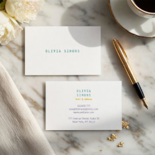 Minimalist Elegant Business Card. Card