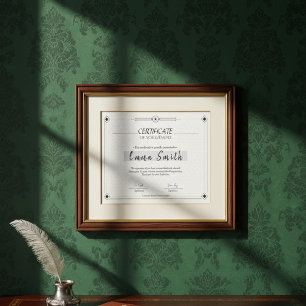 Minimalist Elegant Certificate Of Achievement Desi