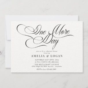 Minimalist Elegant Chic   Rehearsal Dinner Invitation