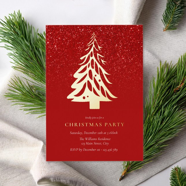 Minimalist Elegant Christmas Tree Holiday Party (Creator Uploaded)