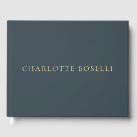 Minimalist Elegant Classical Professional Charcoal