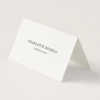 Minimalist Elegant Classical Professional Cream