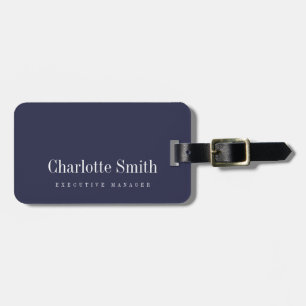 Minimalist Elegant Classical Professional Luggage Tag