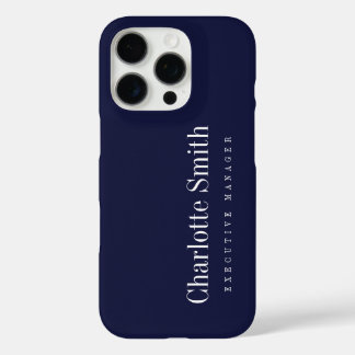 Minimalist Elegant Classical Professional Name iPhone 16 Pro Case
