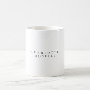 Minimalist Elegant Classical Professional Name Coffee Mug