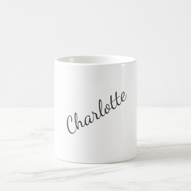 Minimalist Elegant Classical Professional Name Coffee Mug (Center)