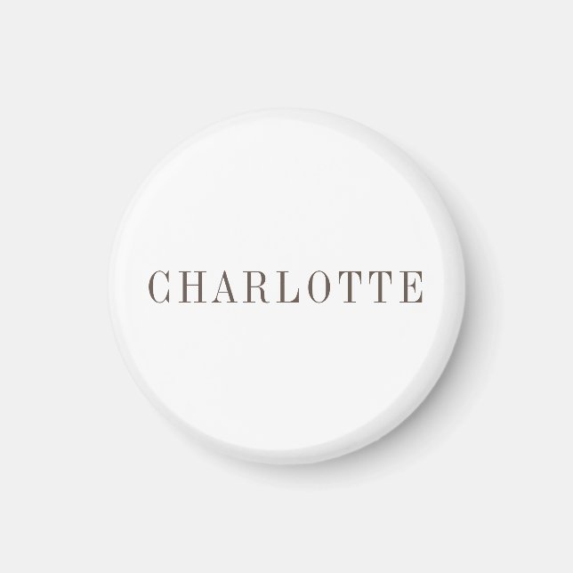 Minimalist Elegant Classical Professional Name Magnet (Front)