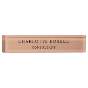 Minimalist Elegant Classical Professional Nameplate