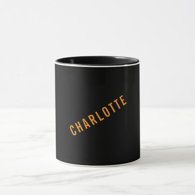 Minimalist Elegant Classical Professional Own Name Mug (Center)