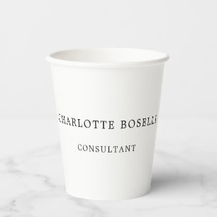 Minimalist Elegant Classical Professional Paper Cups