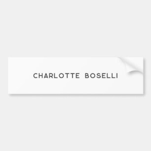 Minimalist Elegant Classical Professional Simple Bumper Sticker