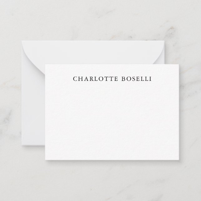 Minimalist Elegant Classical Professional Simple Card (Front)