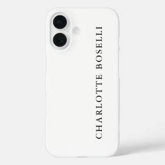 Minimalist Elegant Classical Professional Simple iPhone 16 Case