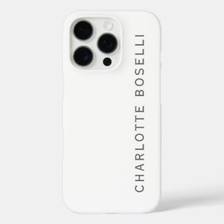 Minimalist Elegant Classical Professional Simple iPhone 16 Pro Case