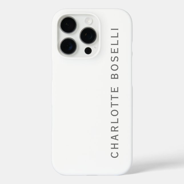 Minimalist Elegant Classical Professional Simple Case-Mate iPhone Case (Back)