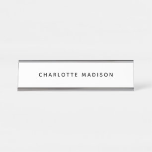 Minimalist Elegant Classical Professional Simple Desk Name Plate